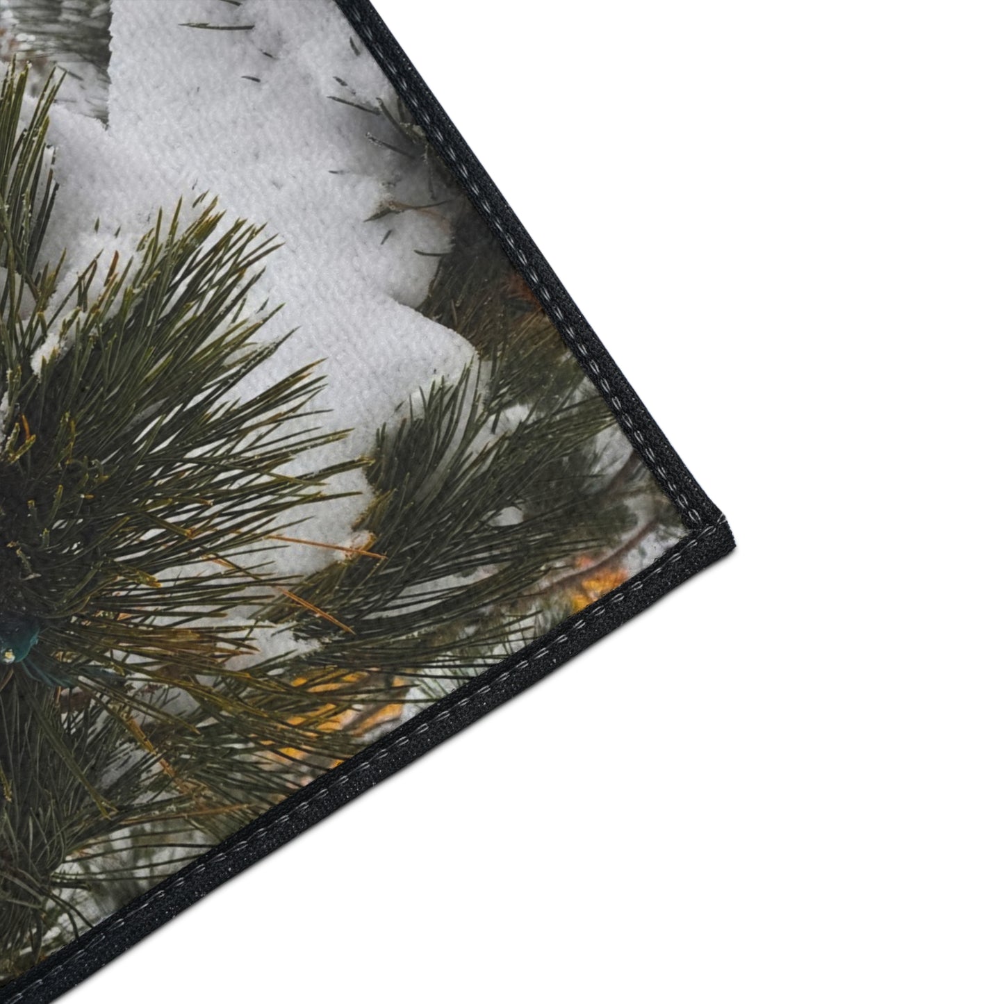Floor Mat - Pine Cones in snow