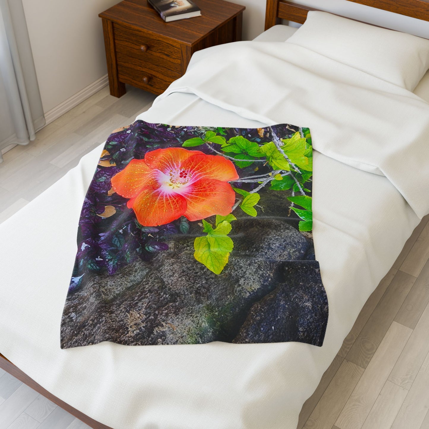 Blanket  - Hawaiian Hibiscus Flower