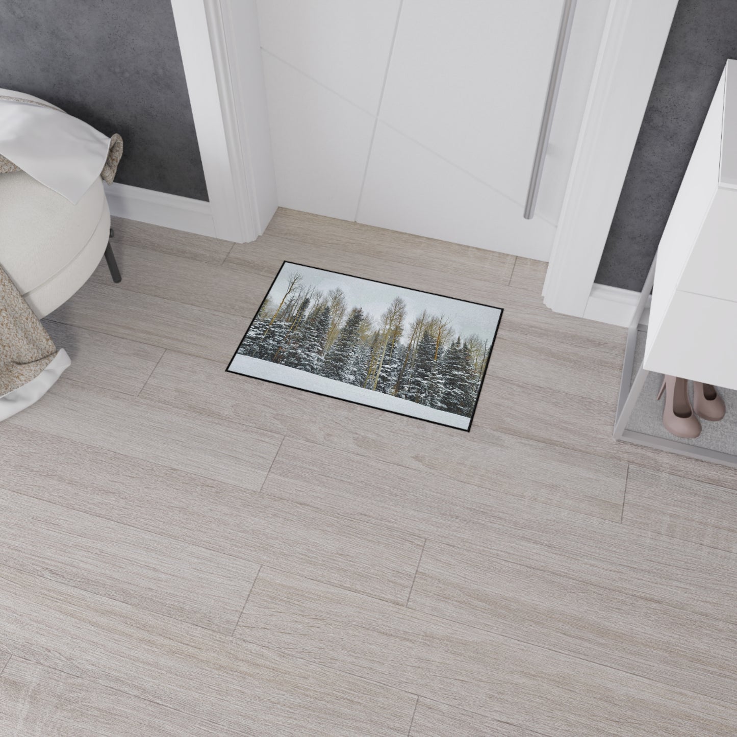 Floor Mat - Forest Winterscape