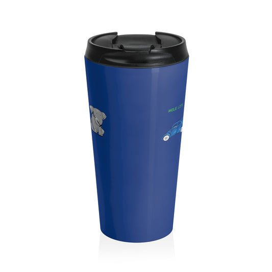 Travel Mug (15oz) - Strong White Man  (blue)
