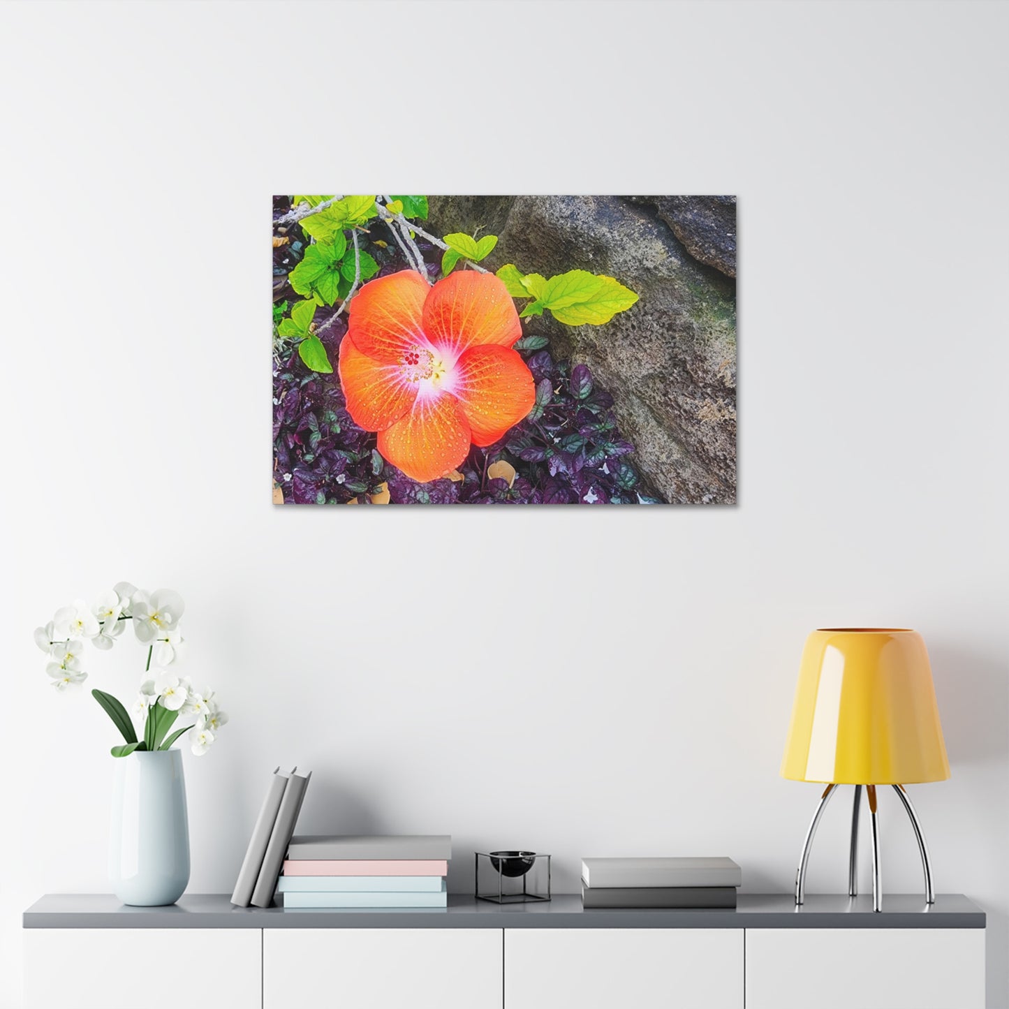 Canvas Wall Art - Hawaiian Hibiscus Flower