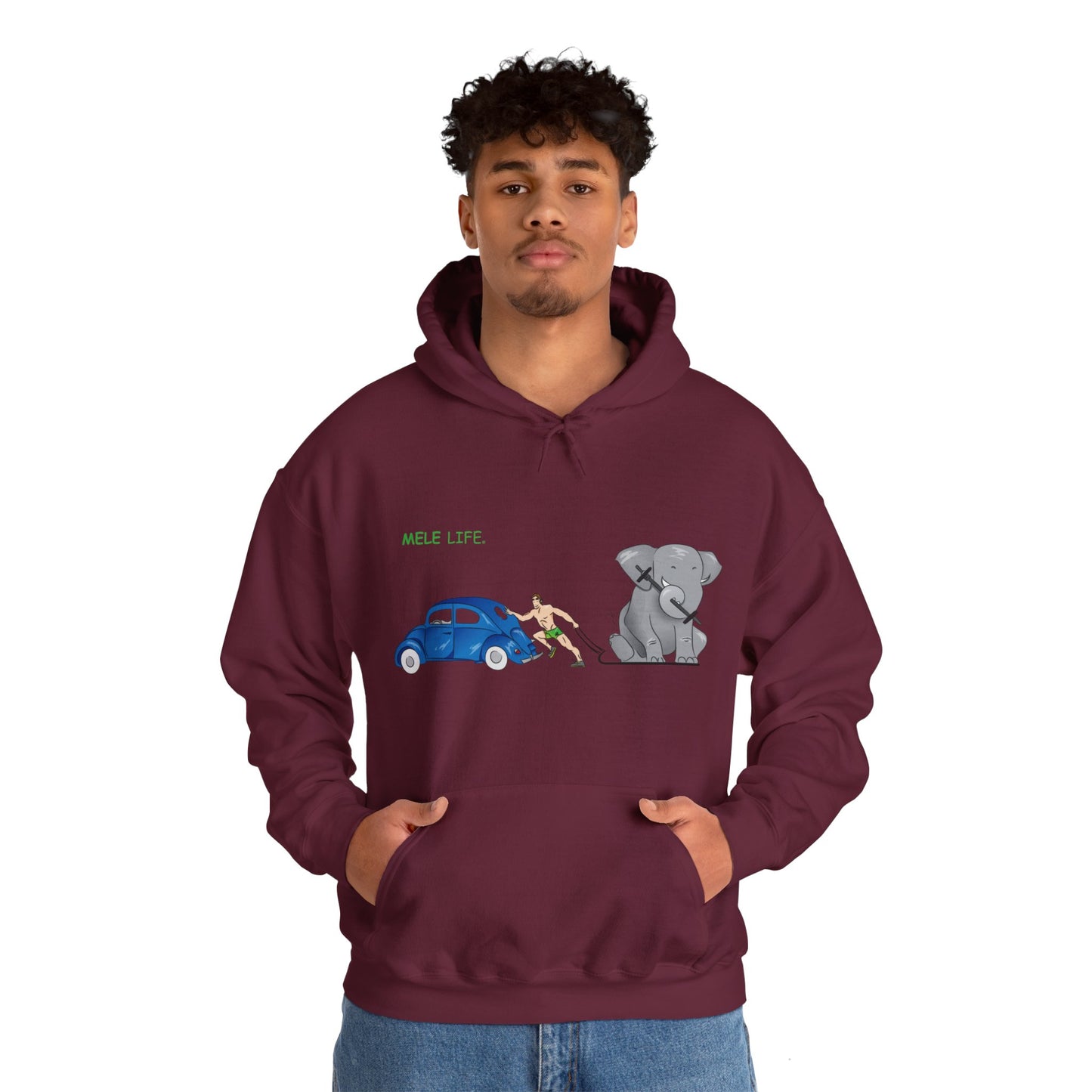 Hooded Sweatshirt (unisex) - Strong White Man  (color palette B)