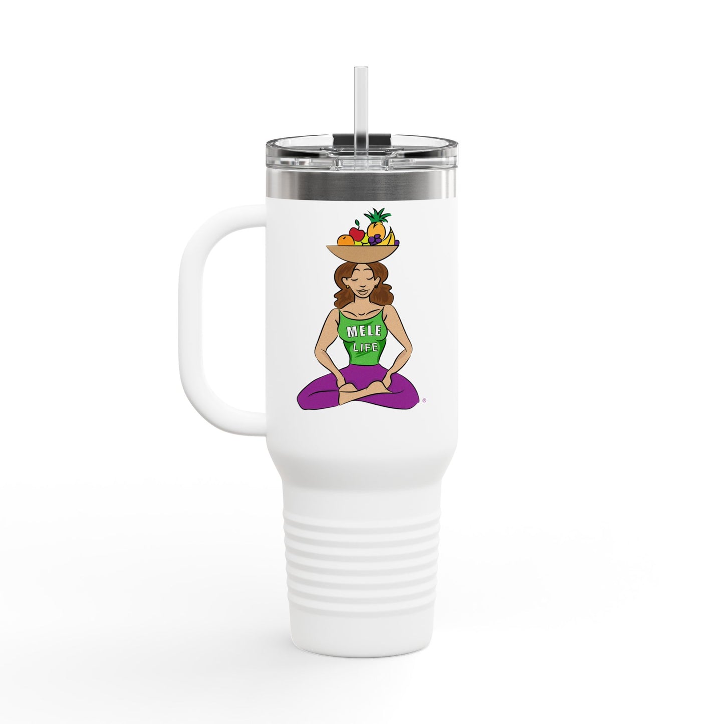 Travel Mug (40 oz) - Yoga Lady 1