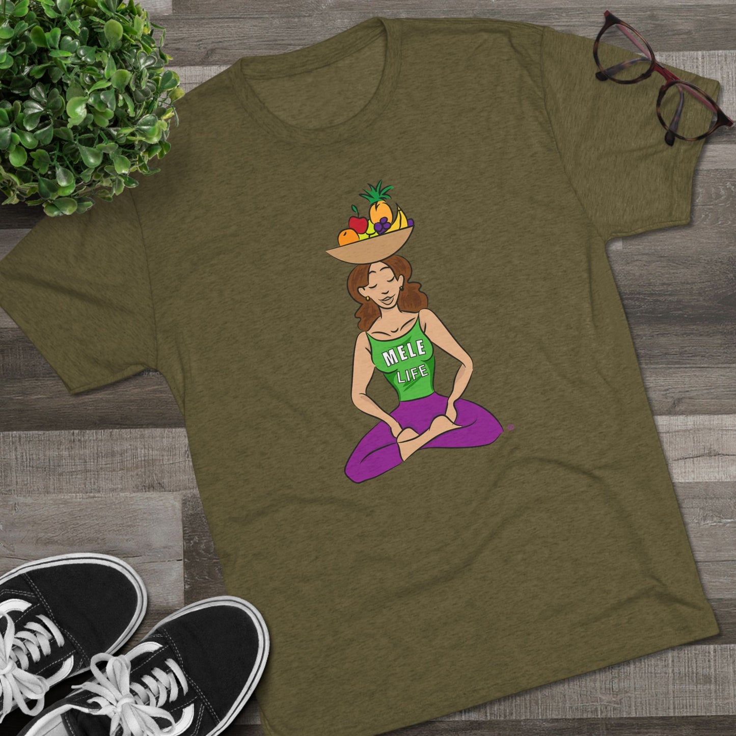 Triblend Tee (unisex) - Yoga Lady1