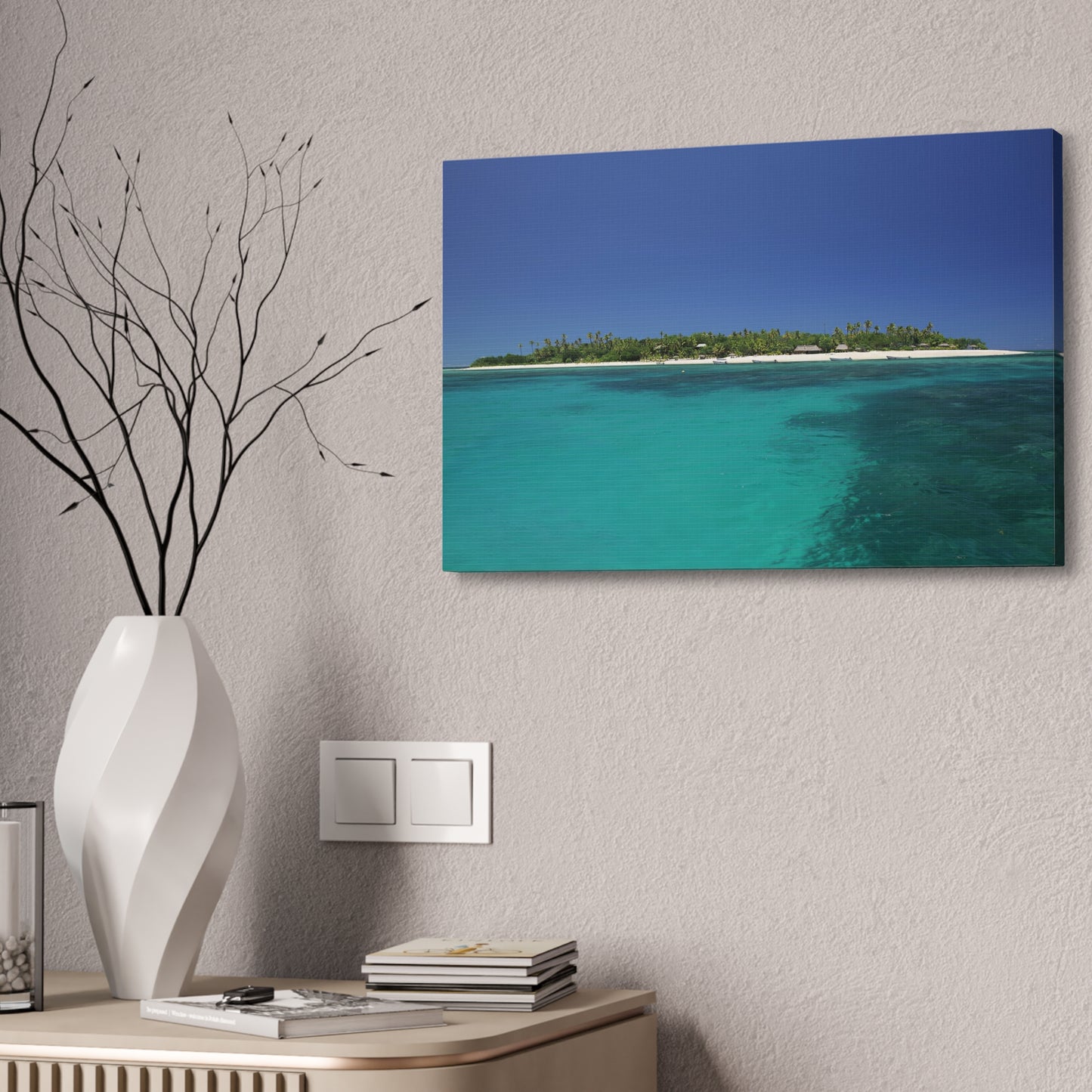 Canvas Wall Art - Tropical Island (Fiji)