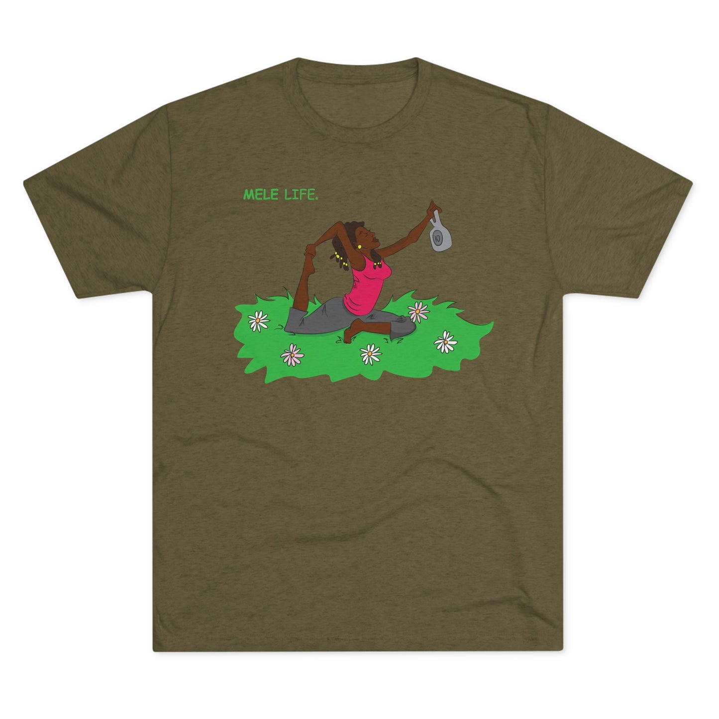 Triblend Tee (unisex) - Yoga Lady2