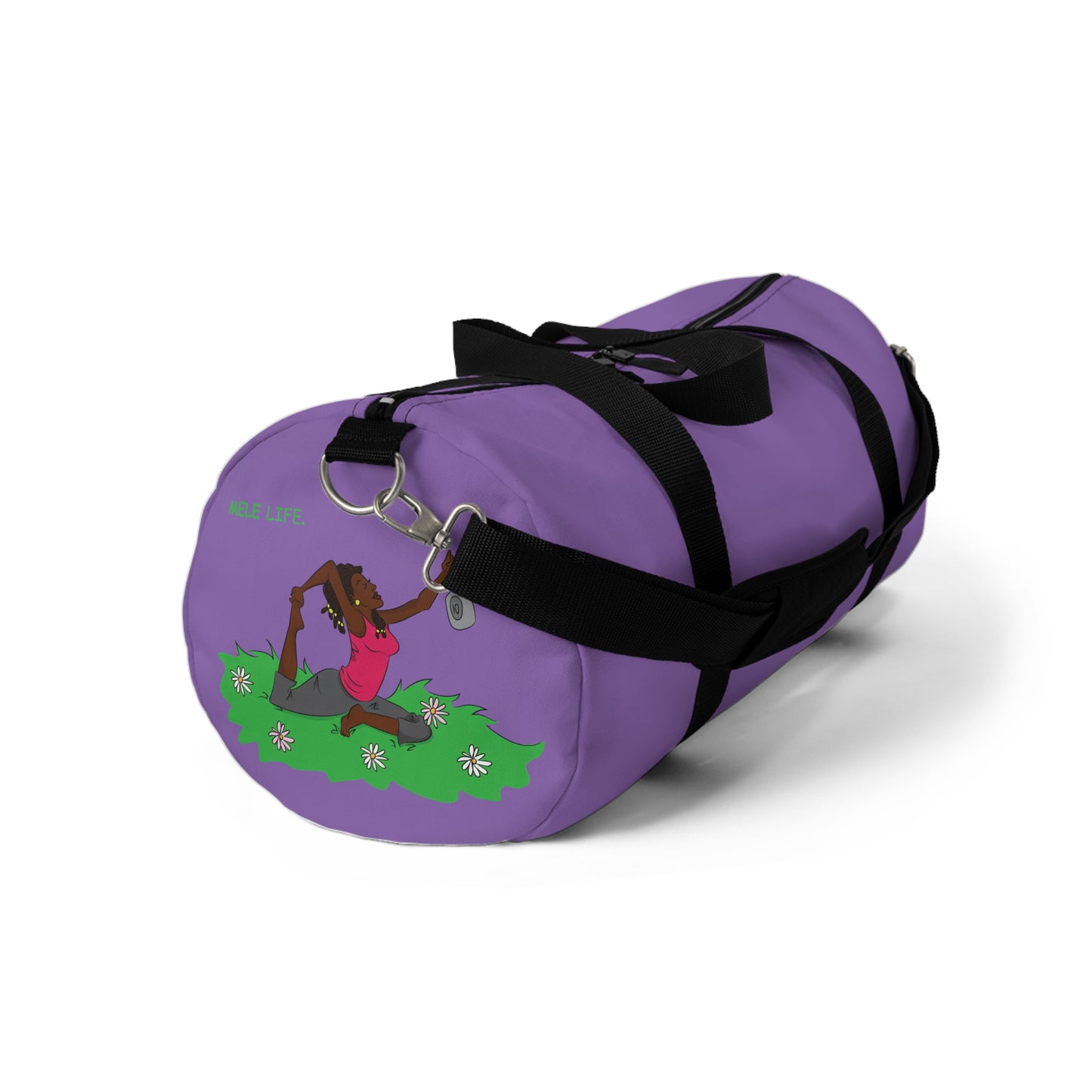 Duffel Bag - Yoga Lady 2  (purple)