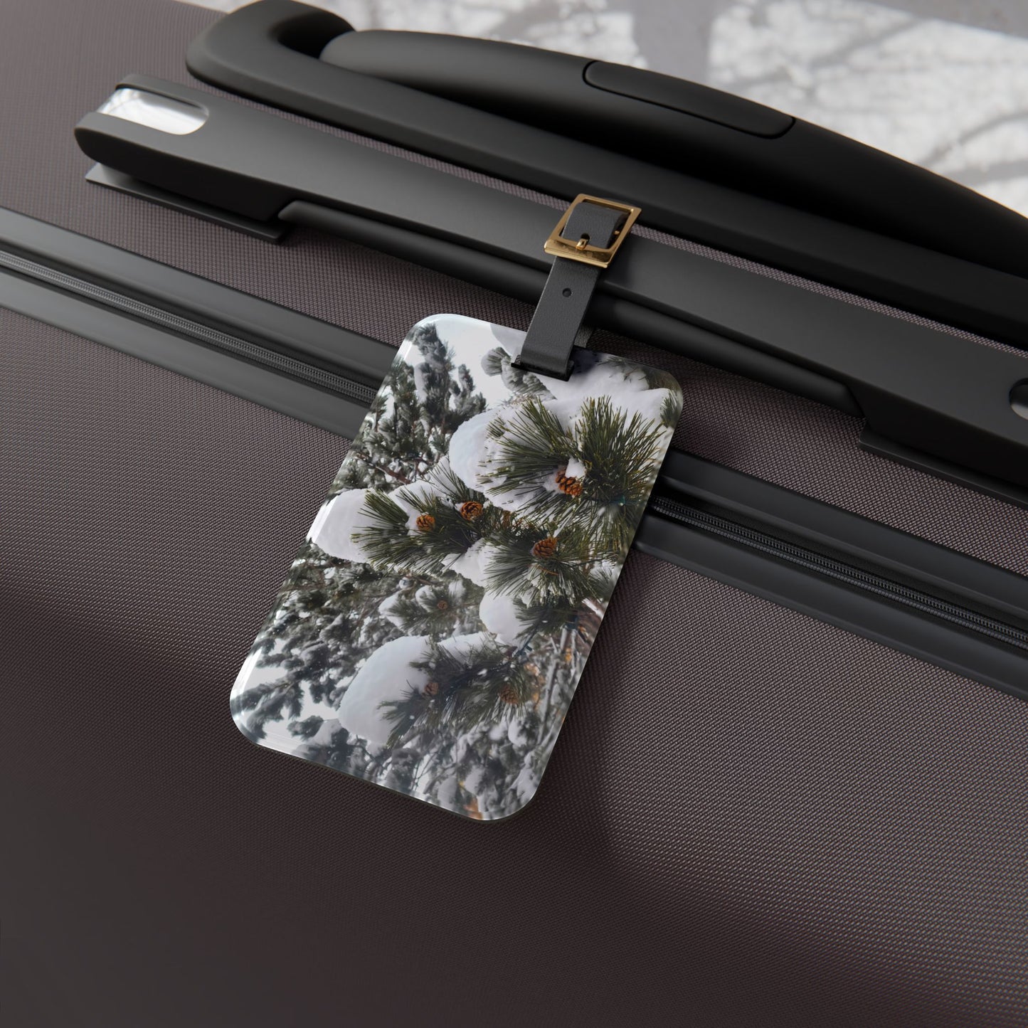 Luggage Tag - Pine Cones