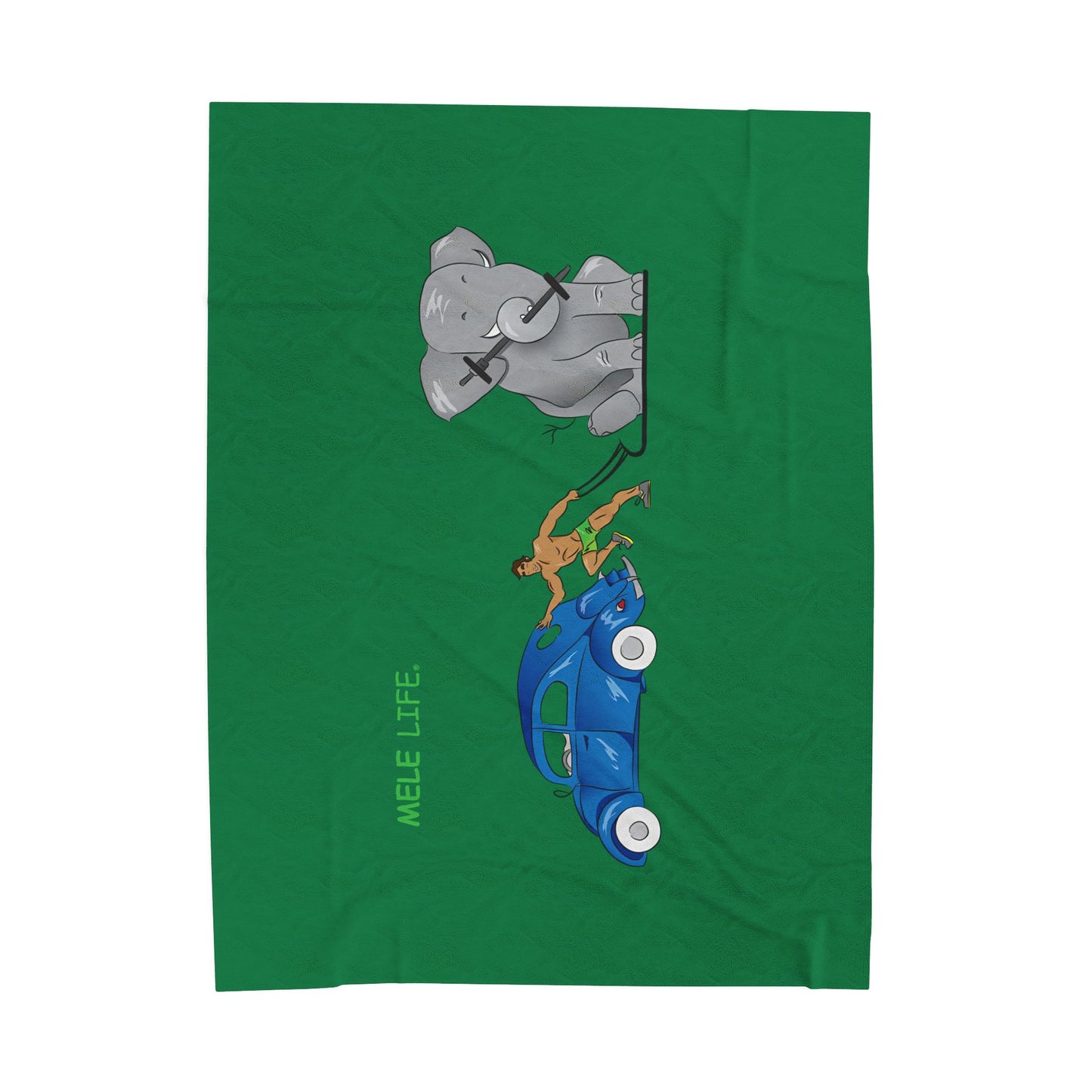 Blanket  - Strong Brown Man  (green)
