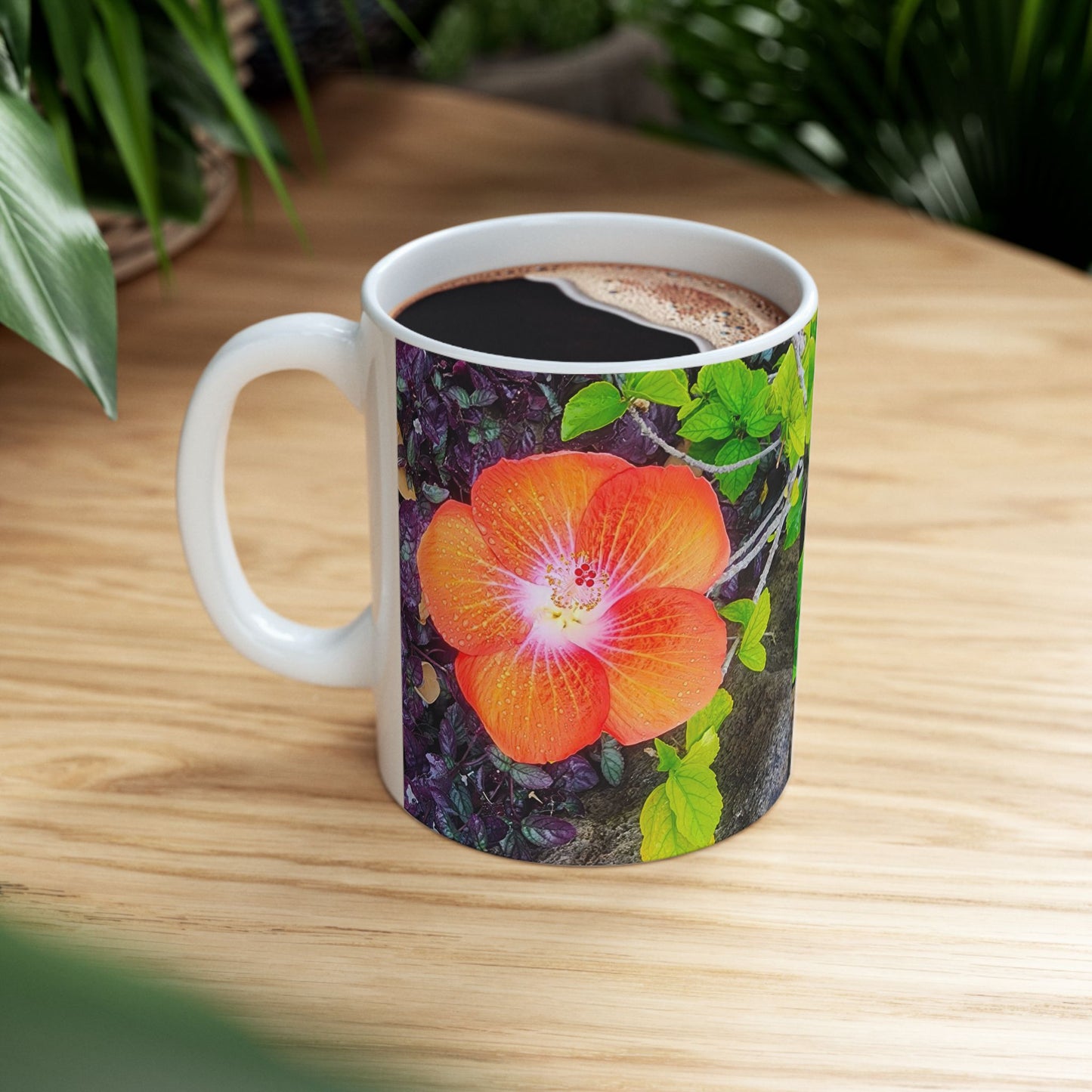 Coffee Mug (11oz/15oz) - Hawaiian Hibiscus Flower