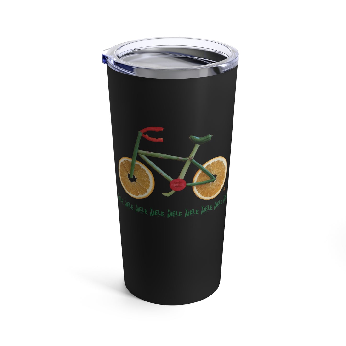 Tumbler 20oz - Veggie Bike   (black)