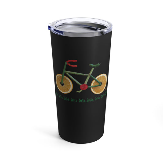 Tumbler 20oz - Veggie Bike   (black)