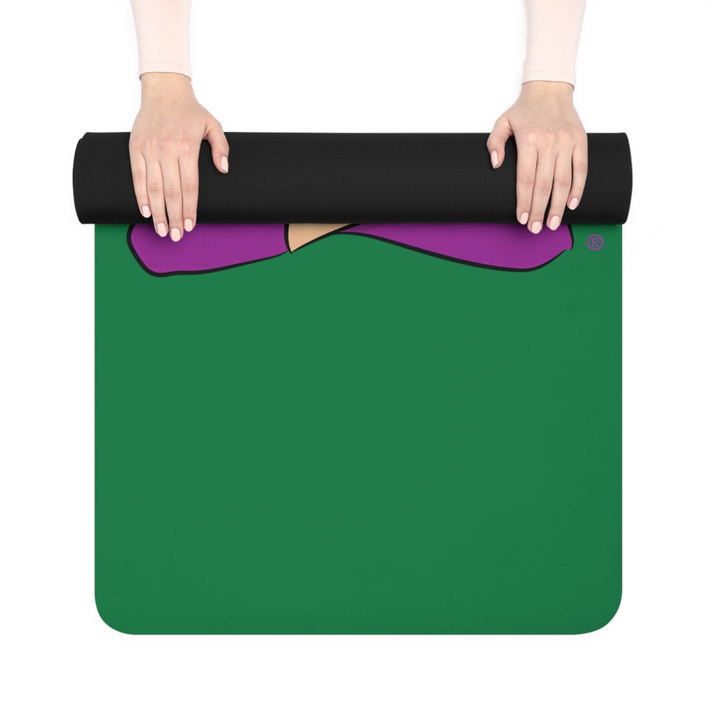 Yoga Mat - Yoga Lady1   (green mat)