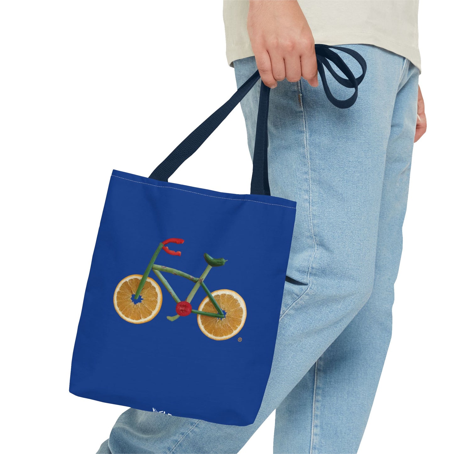 Tote Bag - Veggie Bike  (blue)