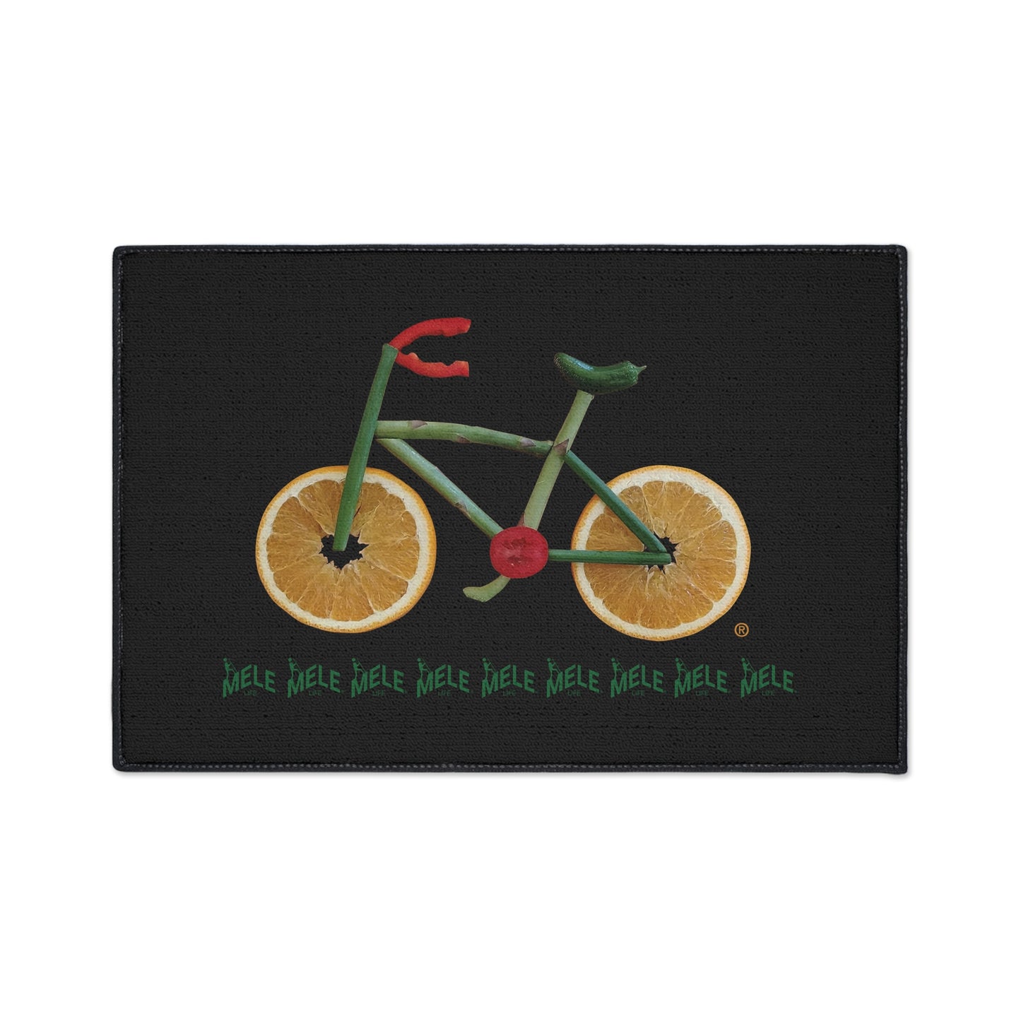 Floor Mat - Veggie Bike  (black)
