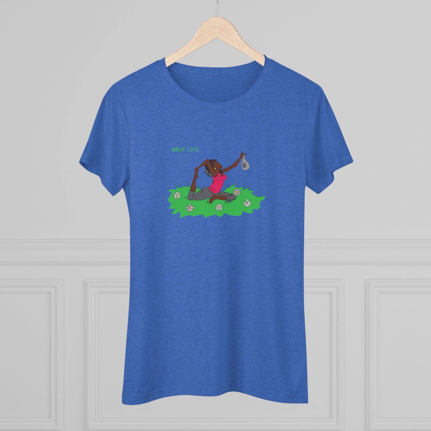 Women's Triblend Tee - Yoga Lady 2
