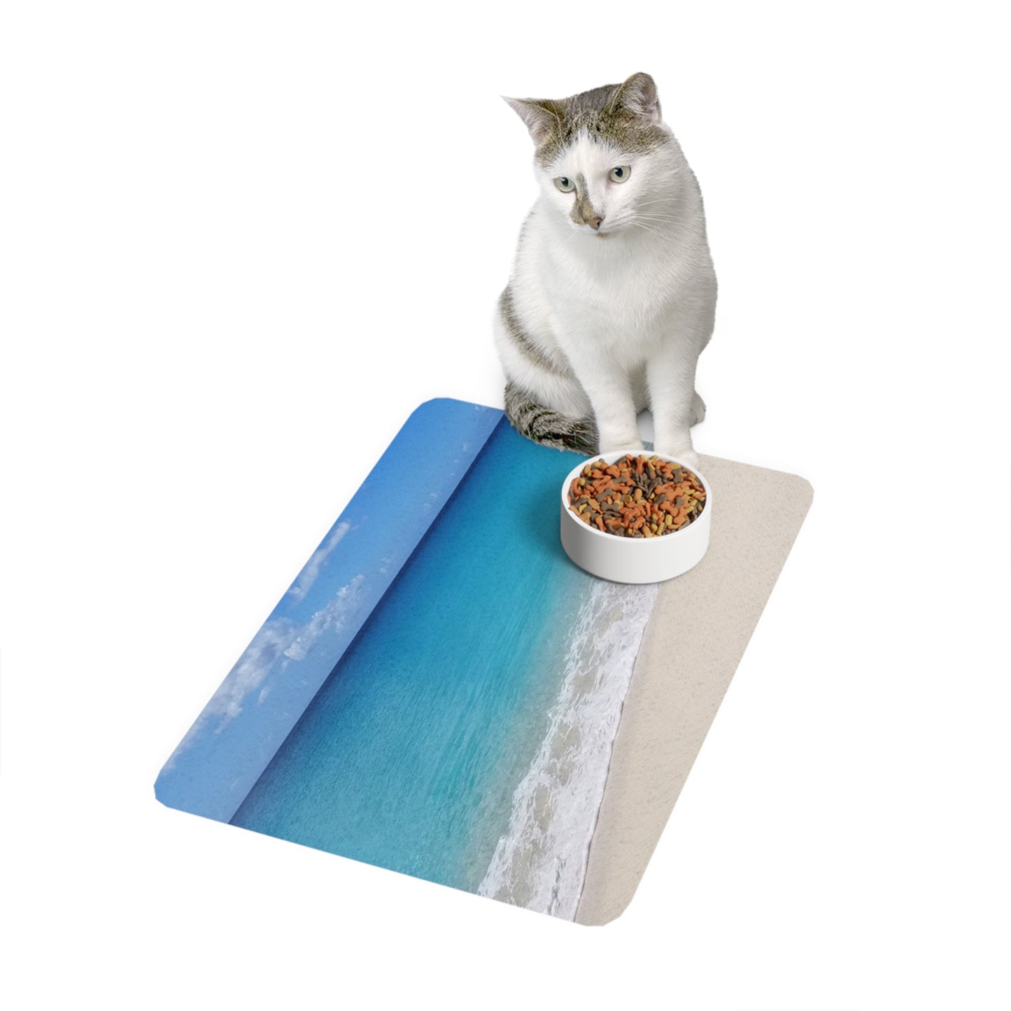 Dog Food Mat - Beach Paradise
