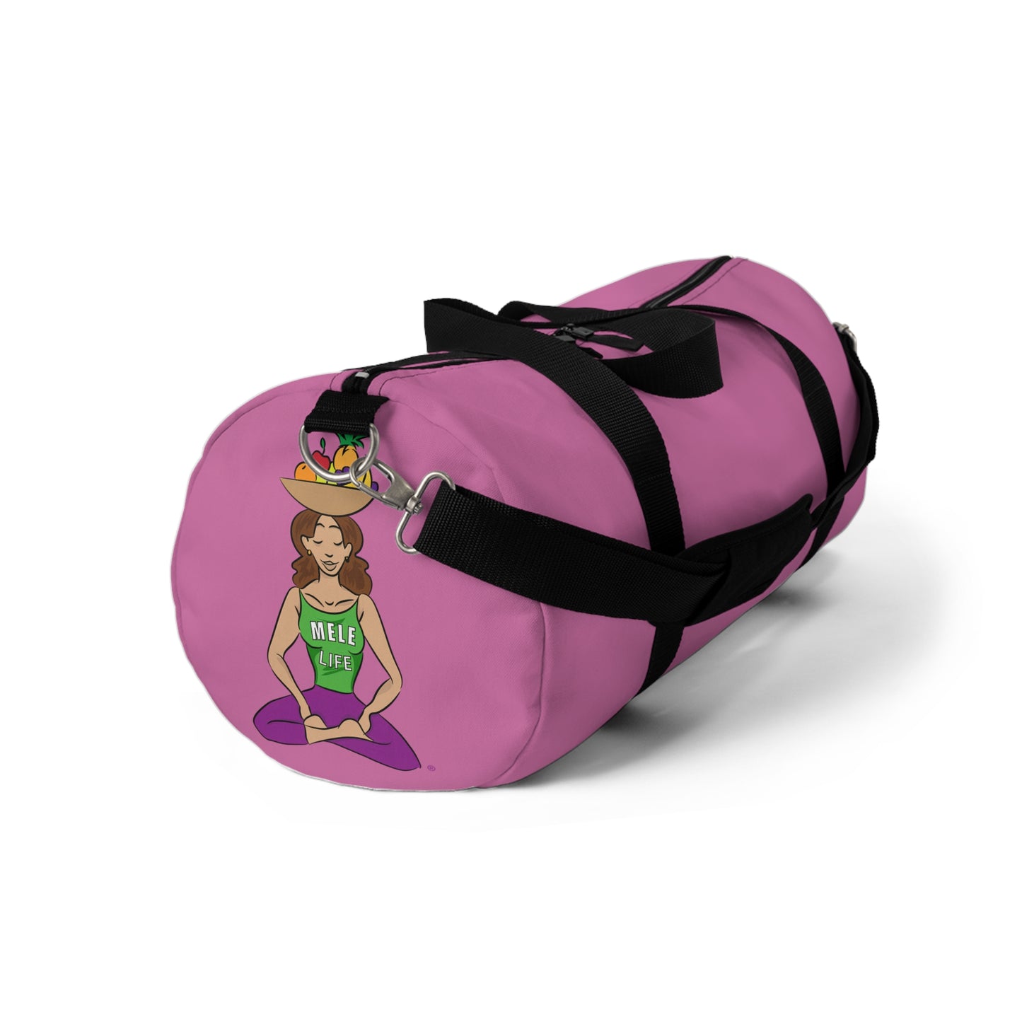 Duffel Bag - Yoga Lady 1  (pink)