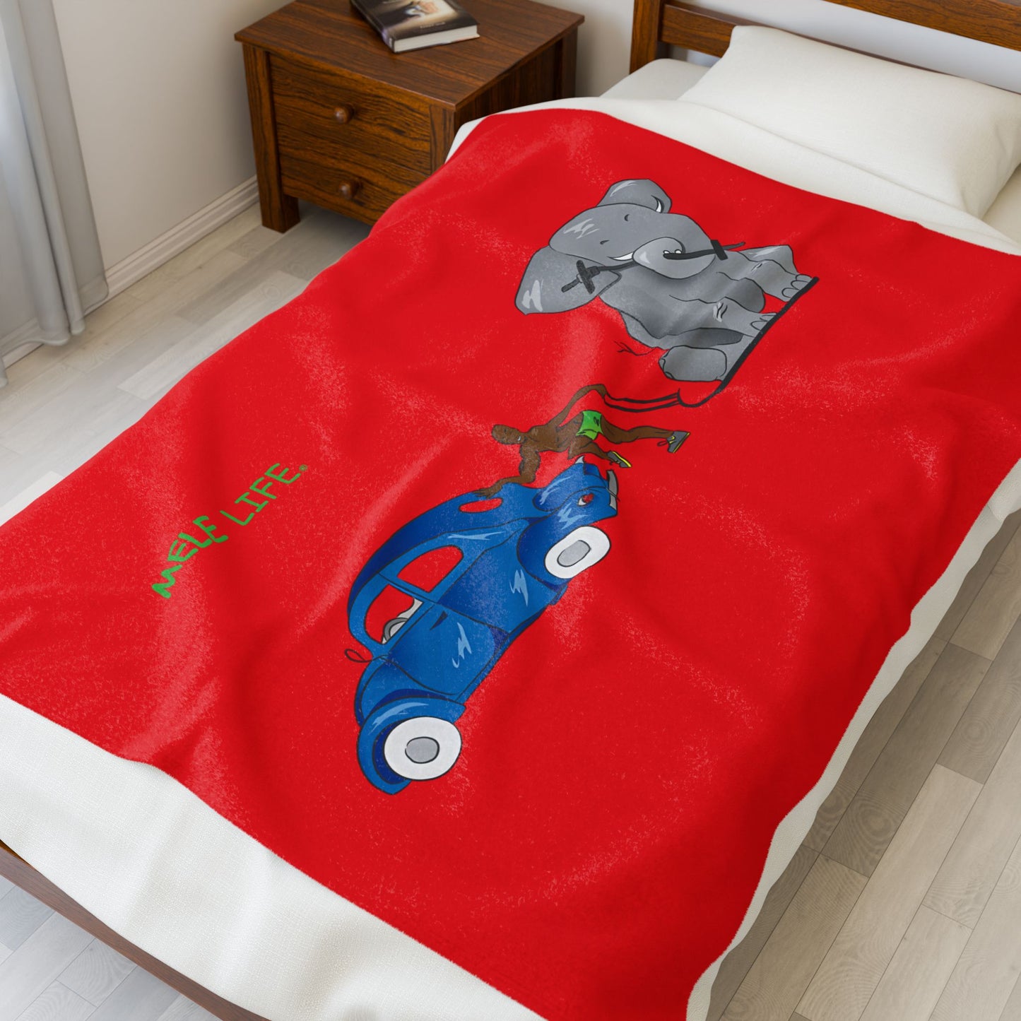 Blanket  - Strong Black Man  (red)