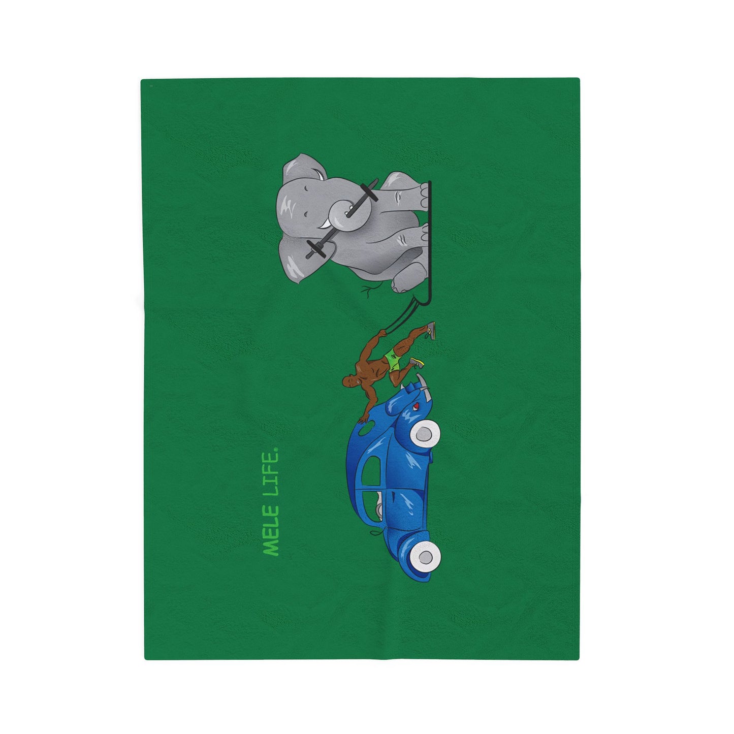 Blanket  - Strong Black Man  (green)