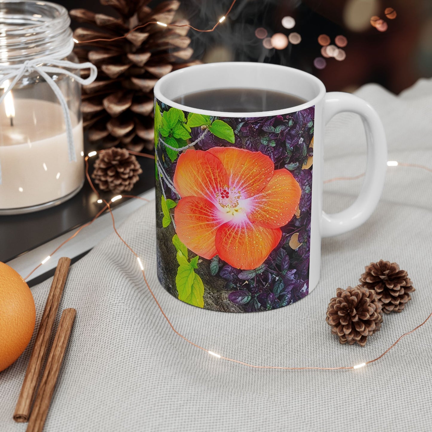 Coffee Mug (11oz/15oz) - Hawaiian Hibiscus Flower