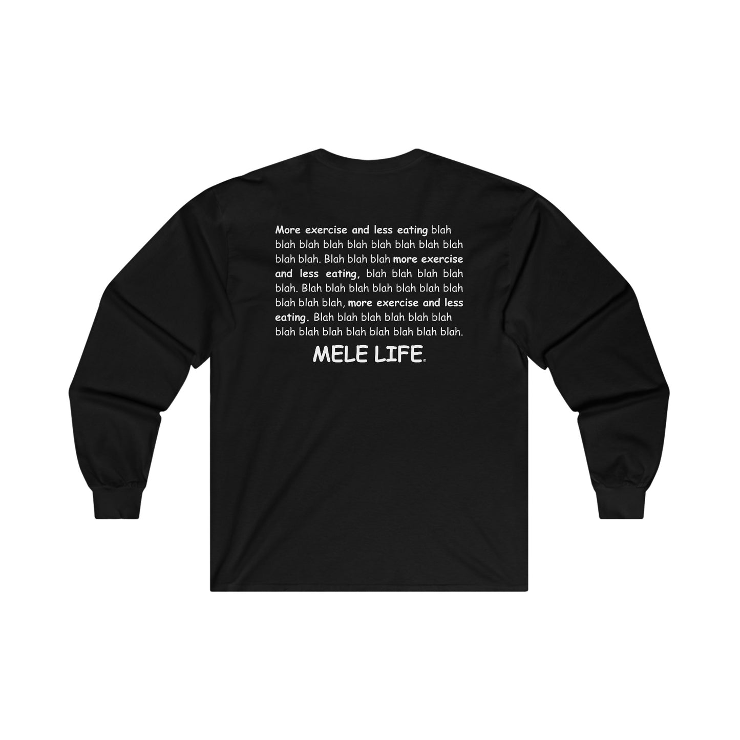 Long Sleeve Tee (unisex) - Yoga Lady 2 (white lettering)