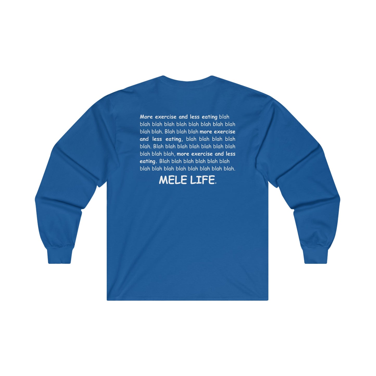 Long Sleeve Tee (unisex) - Yoga Lady 2 (white lettering)