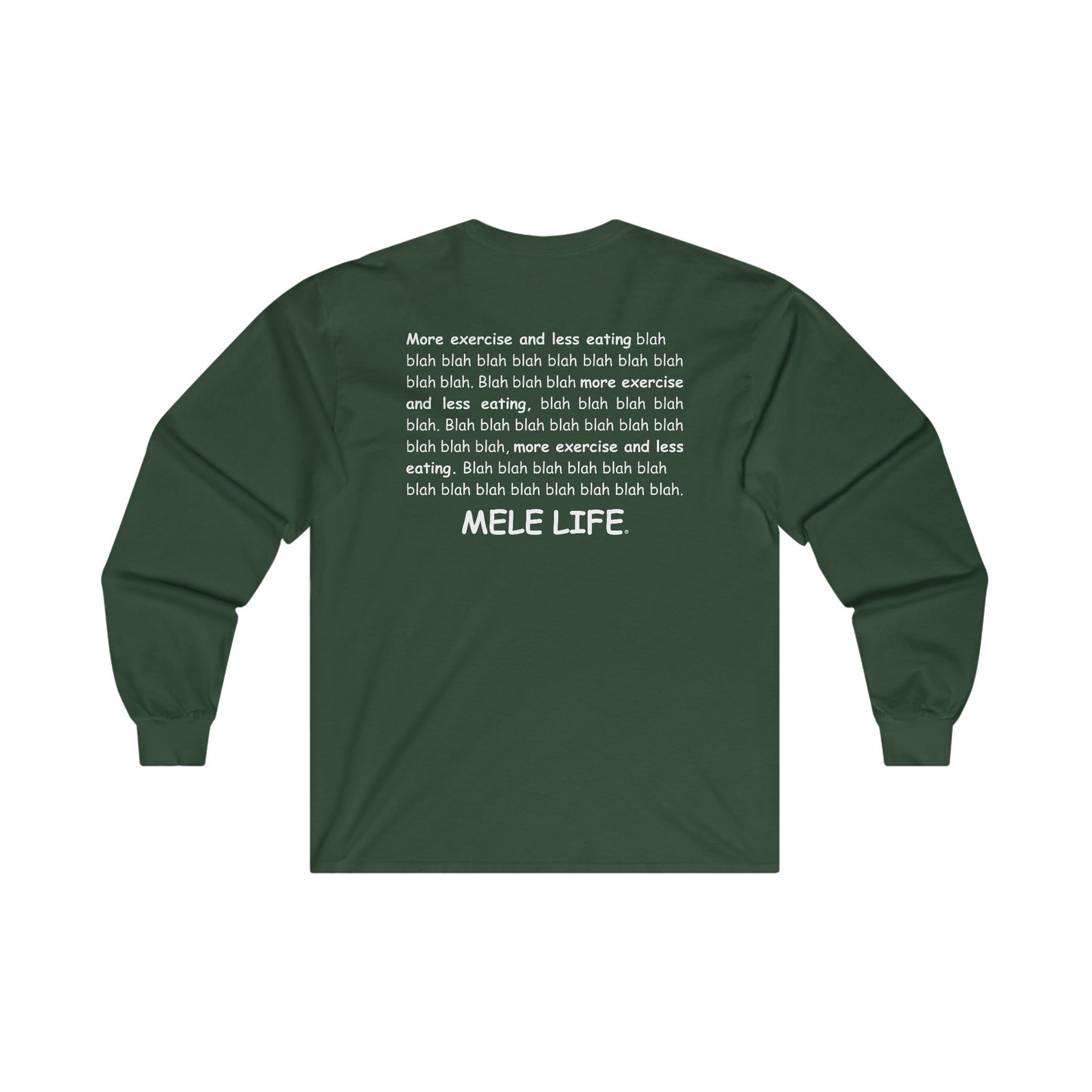 Long Sleeve Tee (unisex) - Yoga Lady 2 (white lettering)