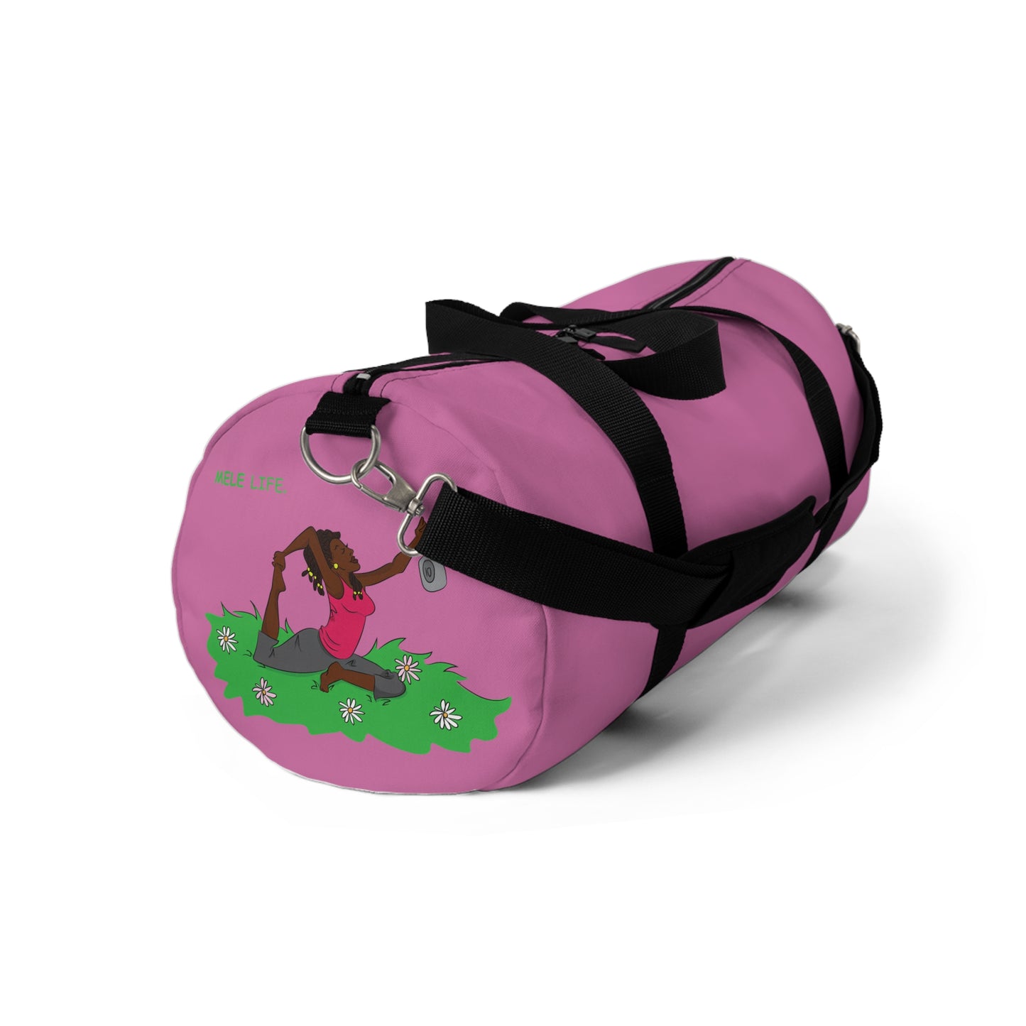 Duffel Bag - Yoga Lady 2  (pink)