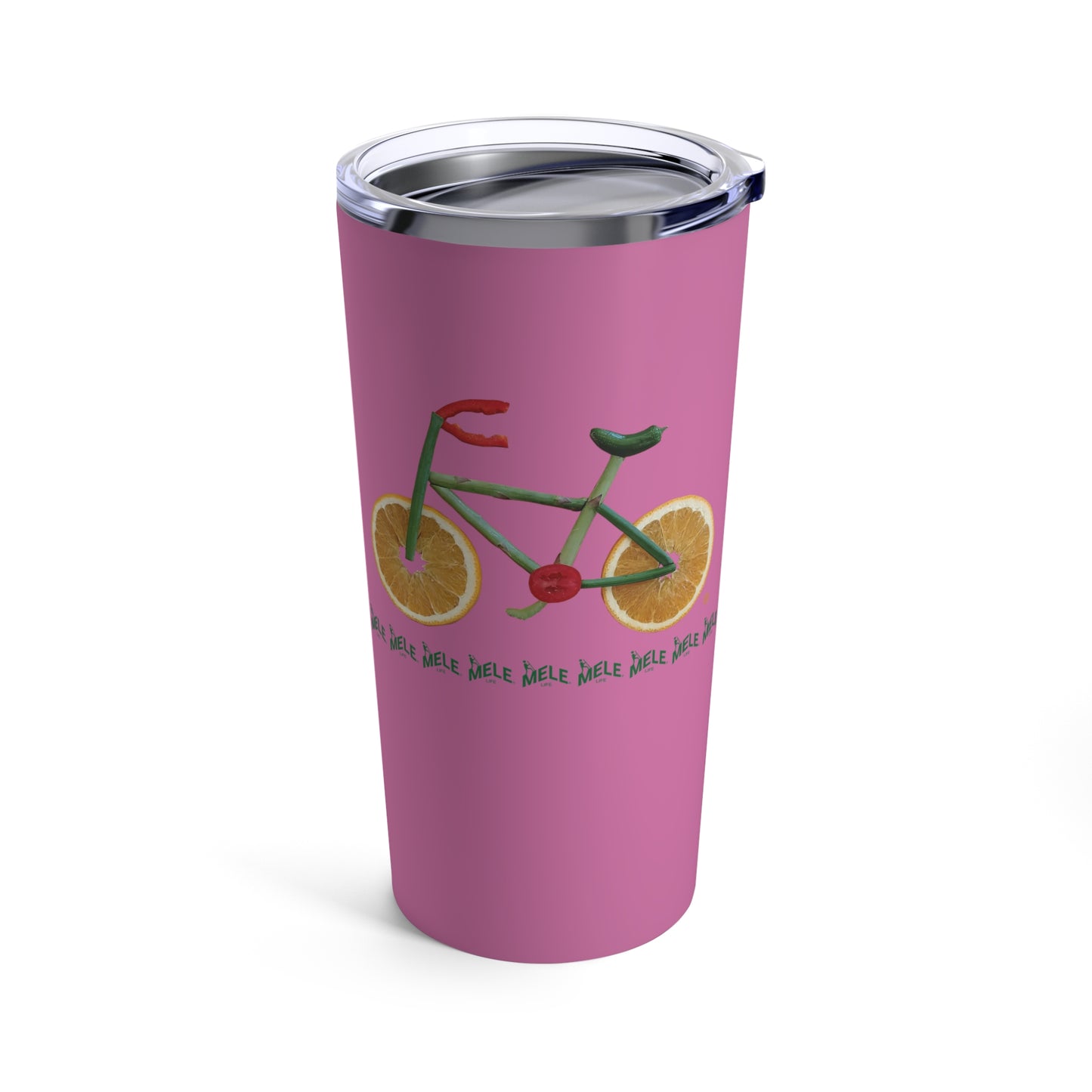 Tumbler 20oz - Veggie Bike   (pink)