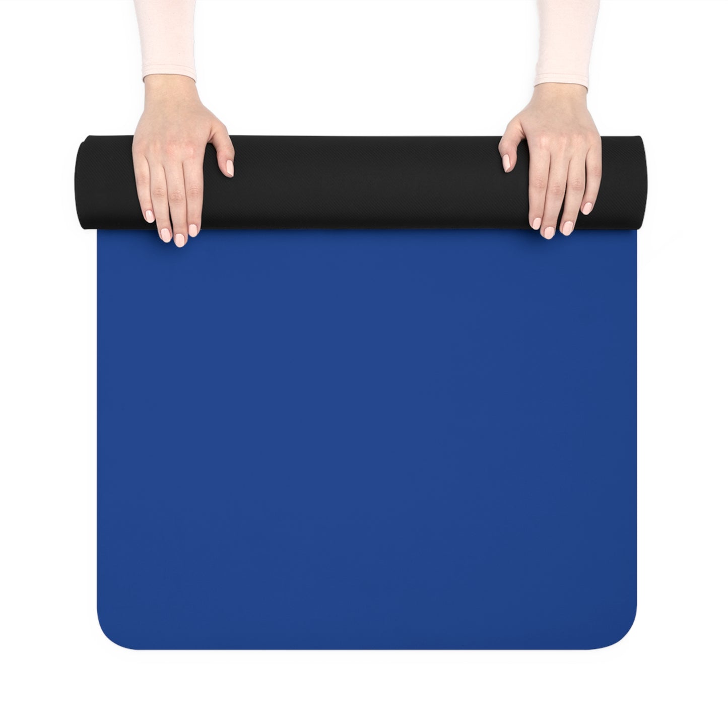 Yoga Mat - Yoga Lady2   (blue mat)