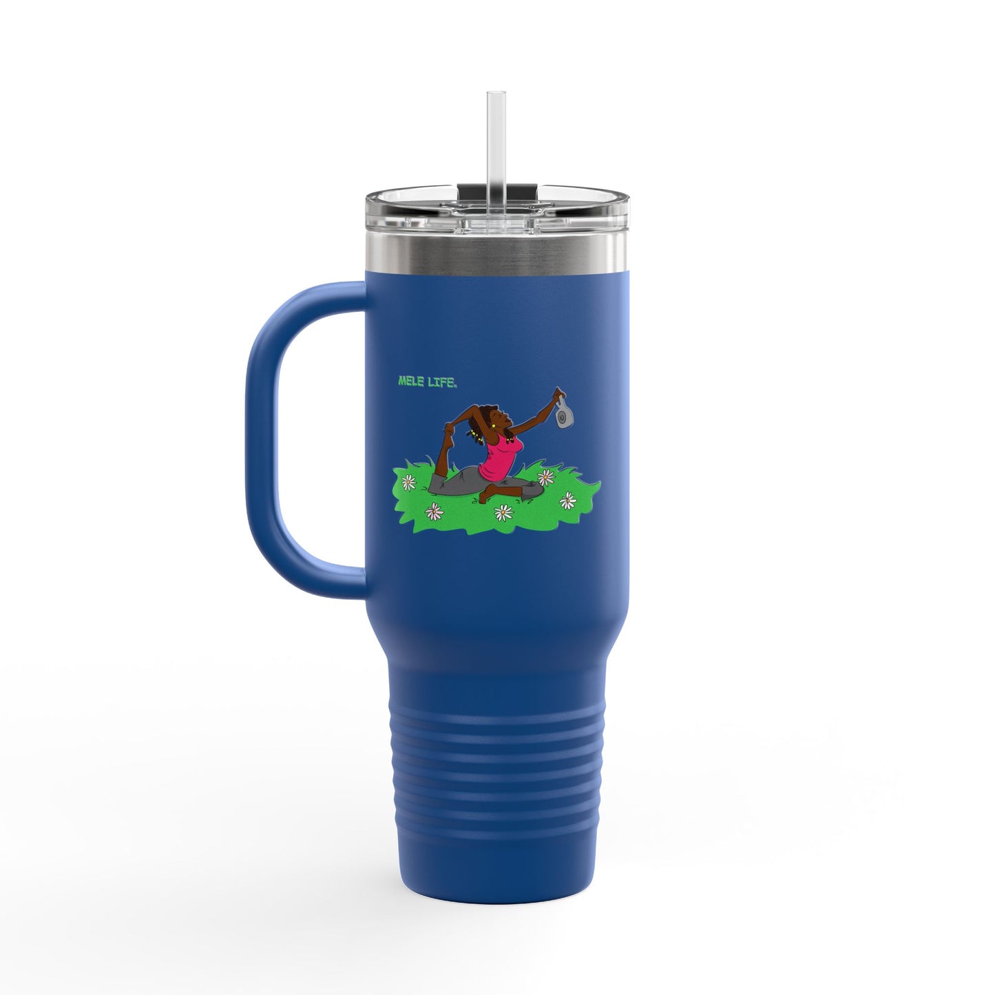 Travel Mug (40 oz) - Yoga Lady 2