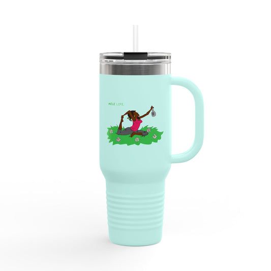 Travel Mug (40 oz) - Yoga Lady 2