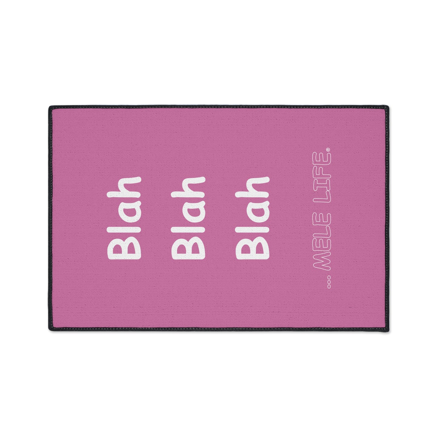 Floor Mat - Blah Blah Blah   (pink)