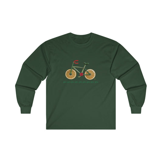 Long Sleeve Tee (unisex) - Veggie Bike (white lettering)