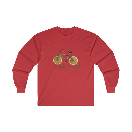 Long Sleeve Tee (unisex) - Veggie Bike (white lettering)