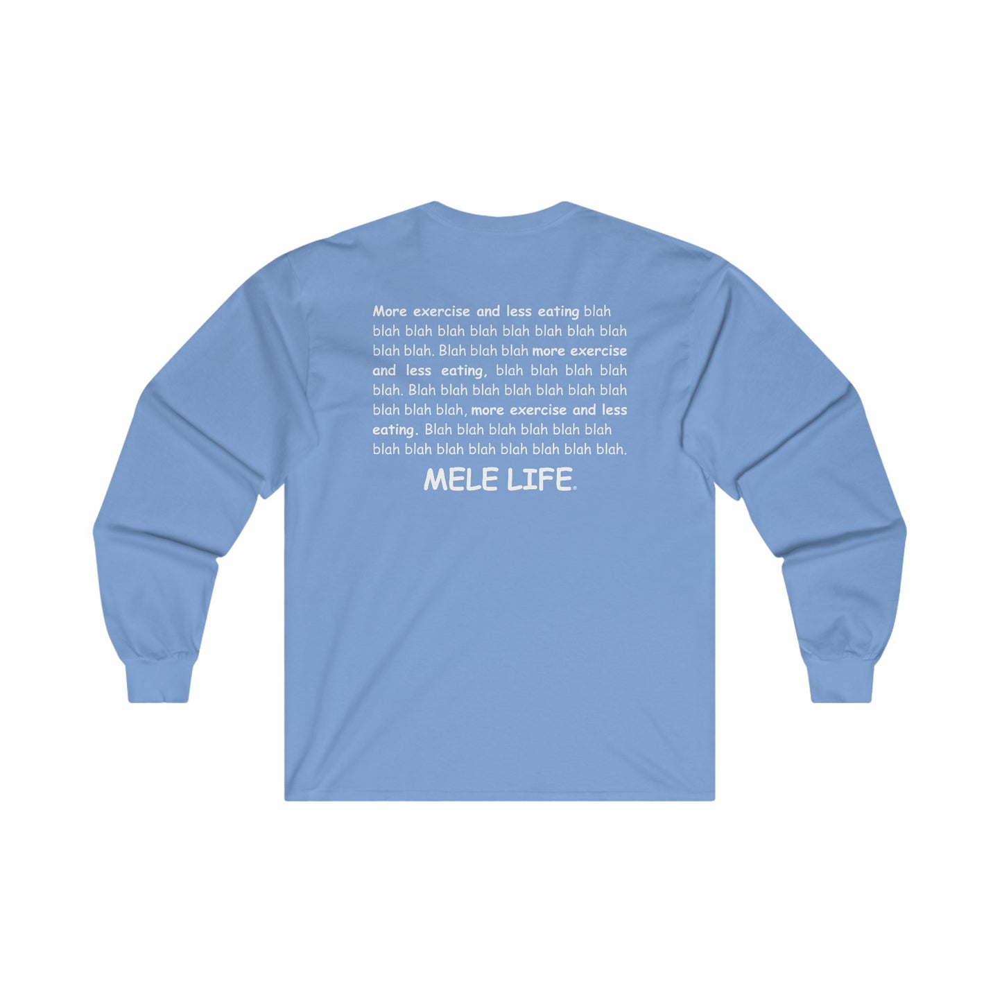 Long Sleeve Tee (unisex) - Strong White Man (white lettering)