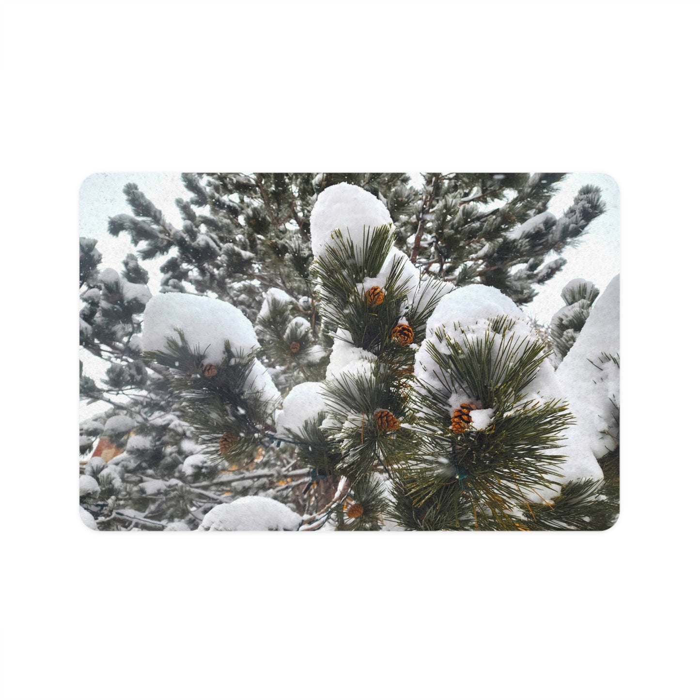 Dog Food Mat - Pine Cones