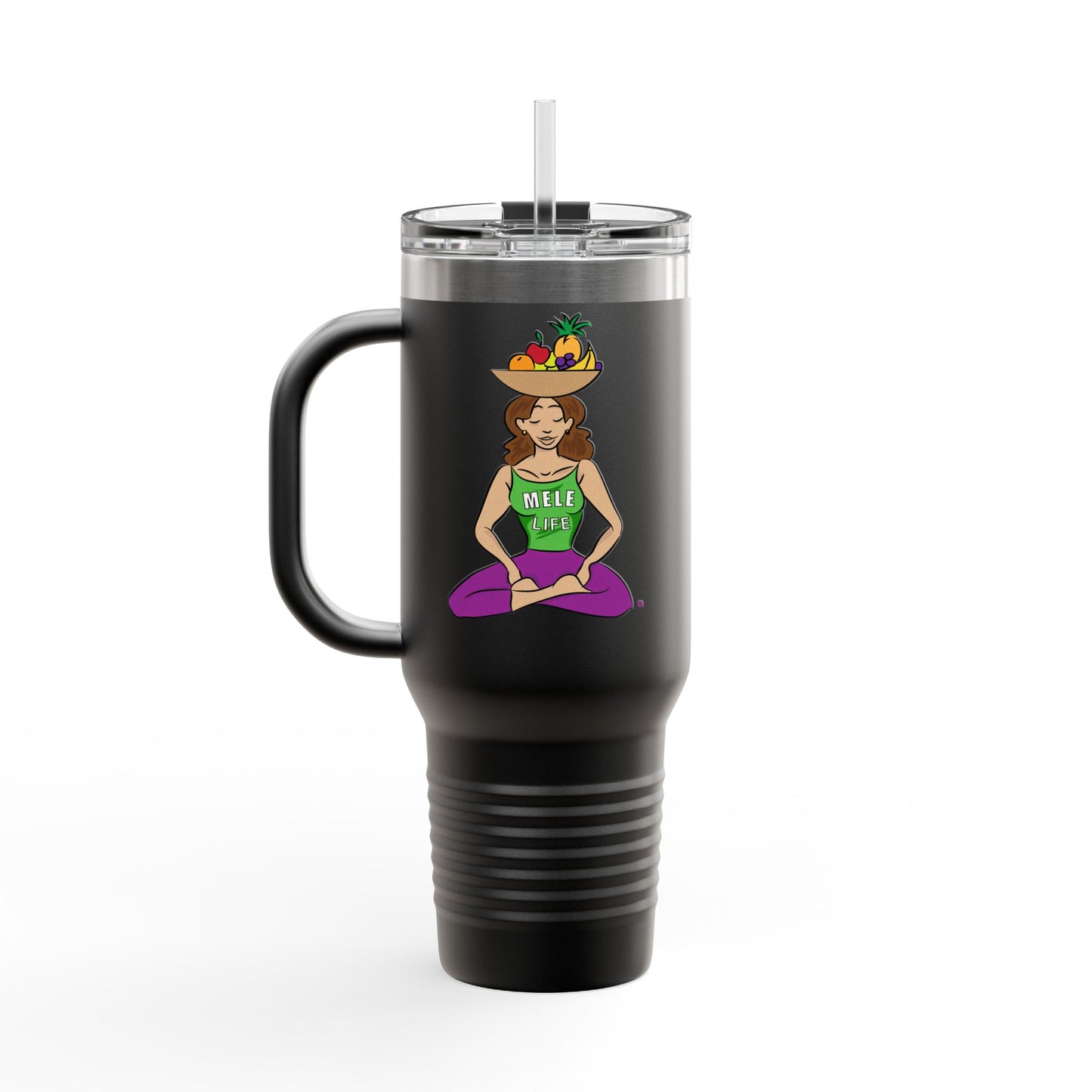 Travel Mug (40 oz) - Yoga Lady 1