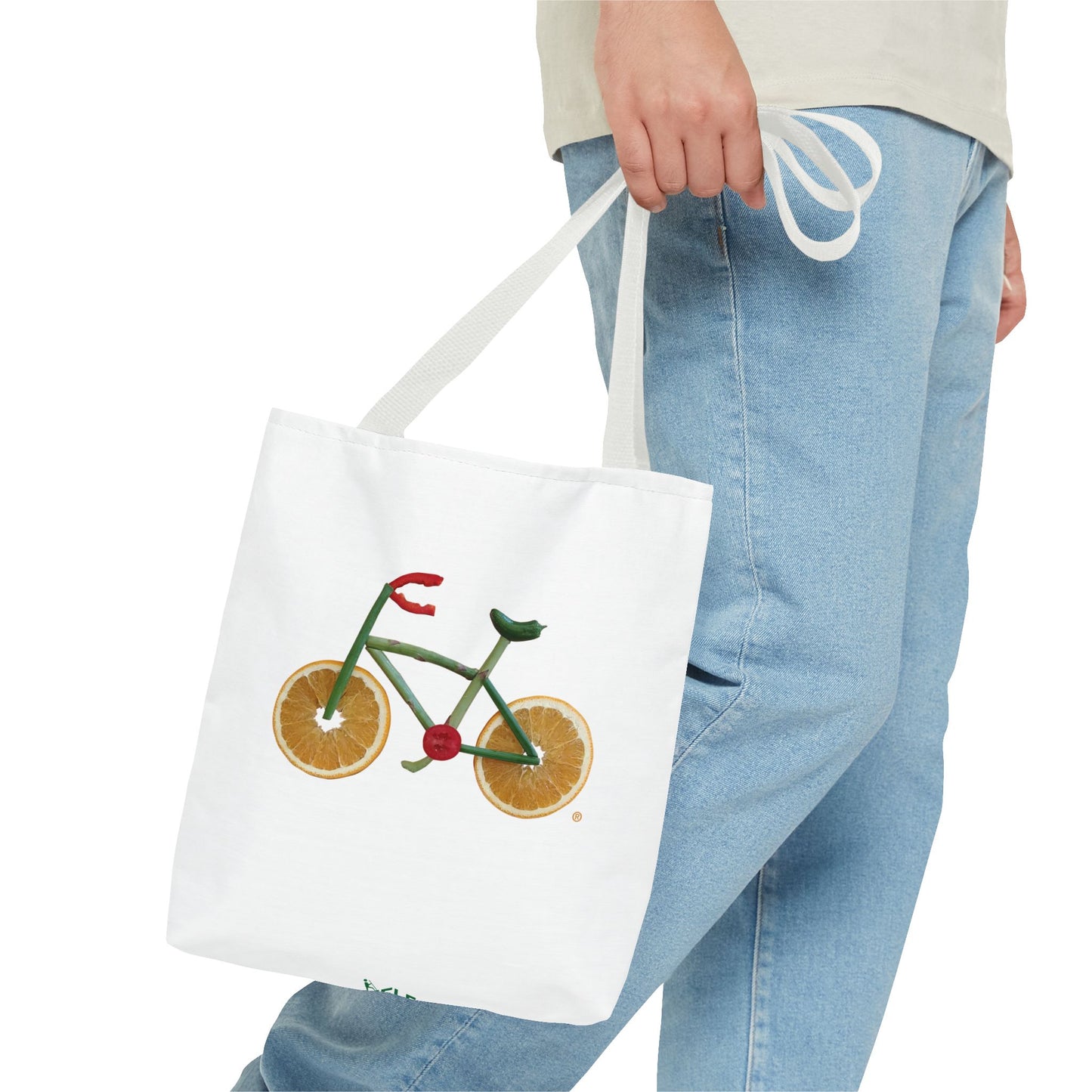 Tote Bag - Veggie Bike  (white)