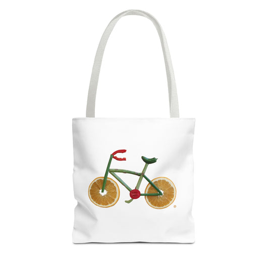 Tote Bag - Veggie Bike  (white)
