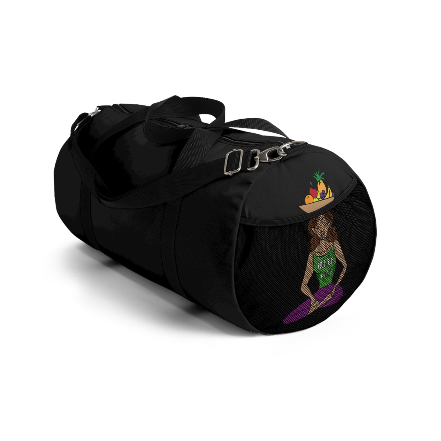 Duffel Bag - Yoga Lady 1  (black)