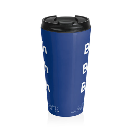 Travel Mug - Blah Blah Blah    (blue dark)