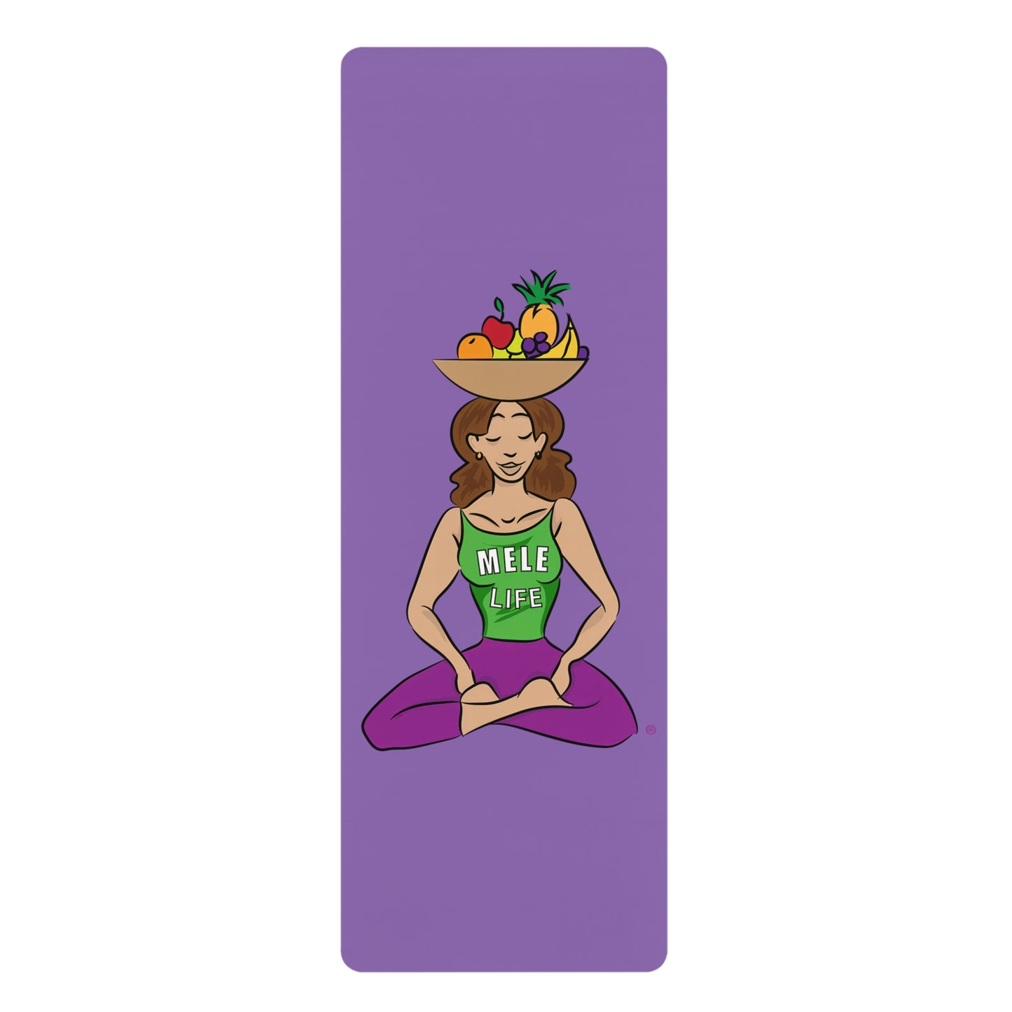 Yoga Mat - Yoga Lady1   (purple mat)