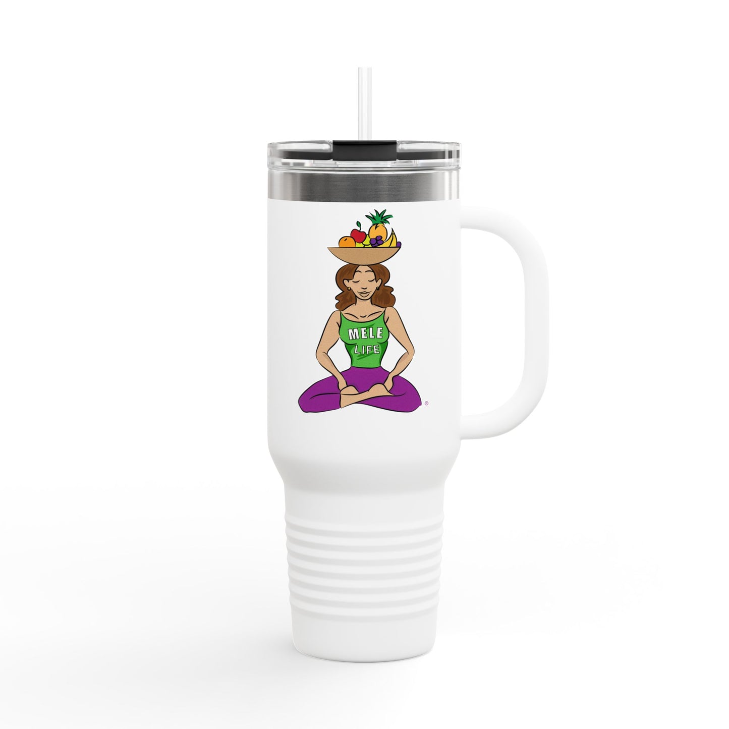 Travel Mug (40 oz) - Yoga Lady 1