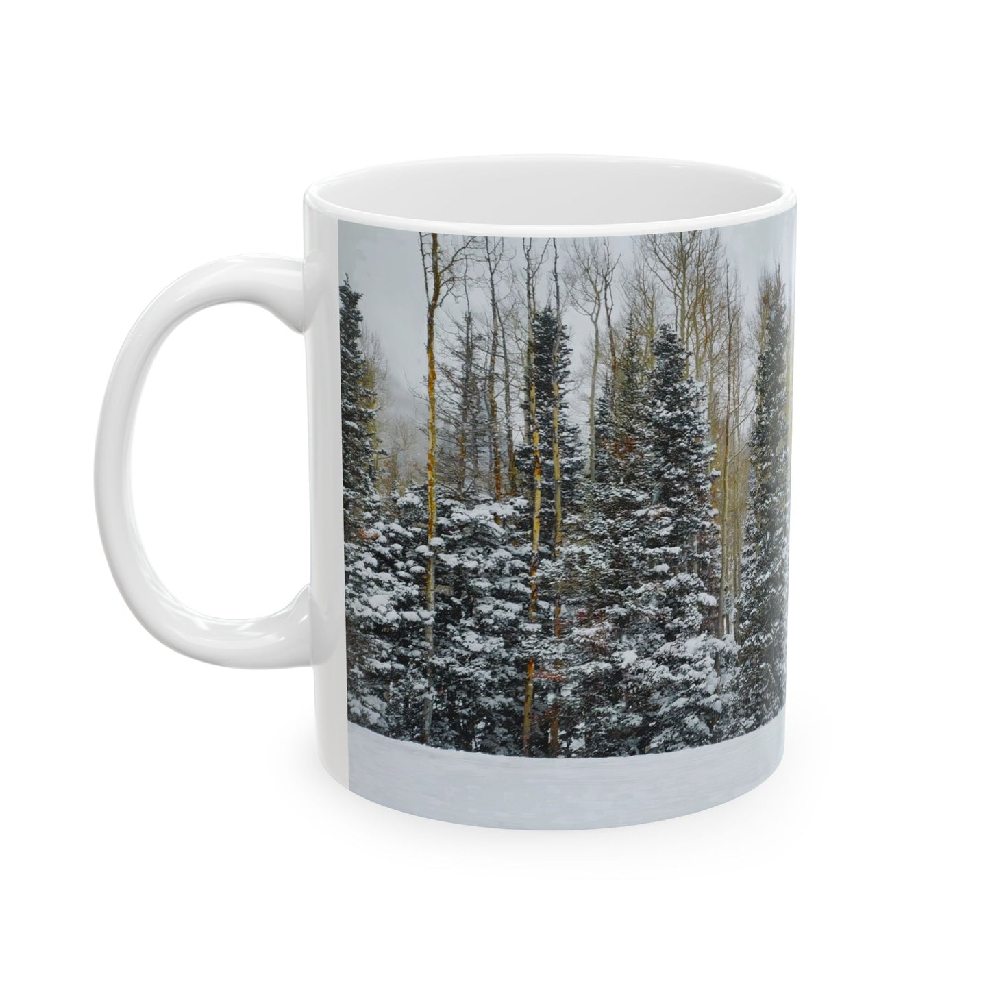 Coffee Mug (11oz/15oz) - Forest Winterscape