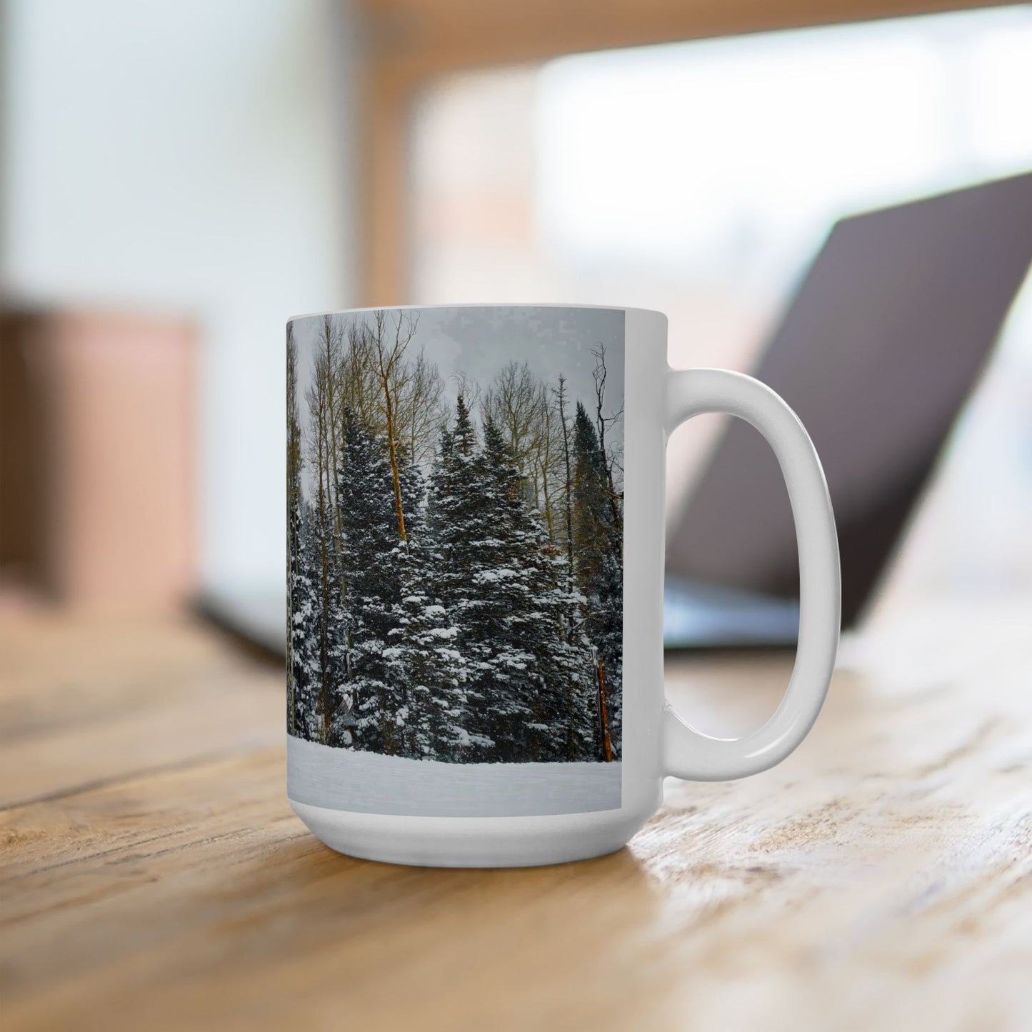 Coffee Mug (11oz/15oz) - Forest Winterscape