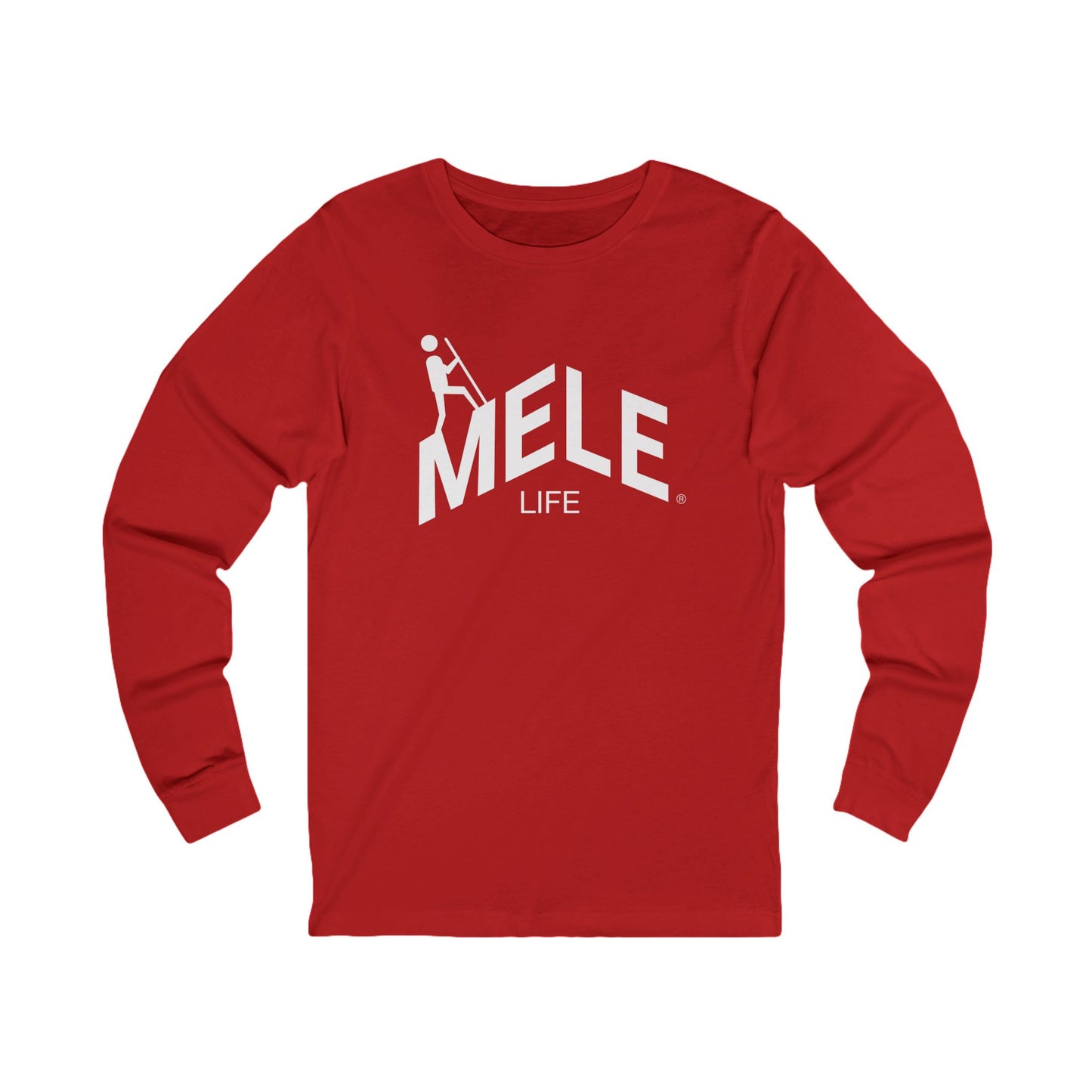 Long Sleeve Tee (Unisex) - MELE LIFE logo  (white text)