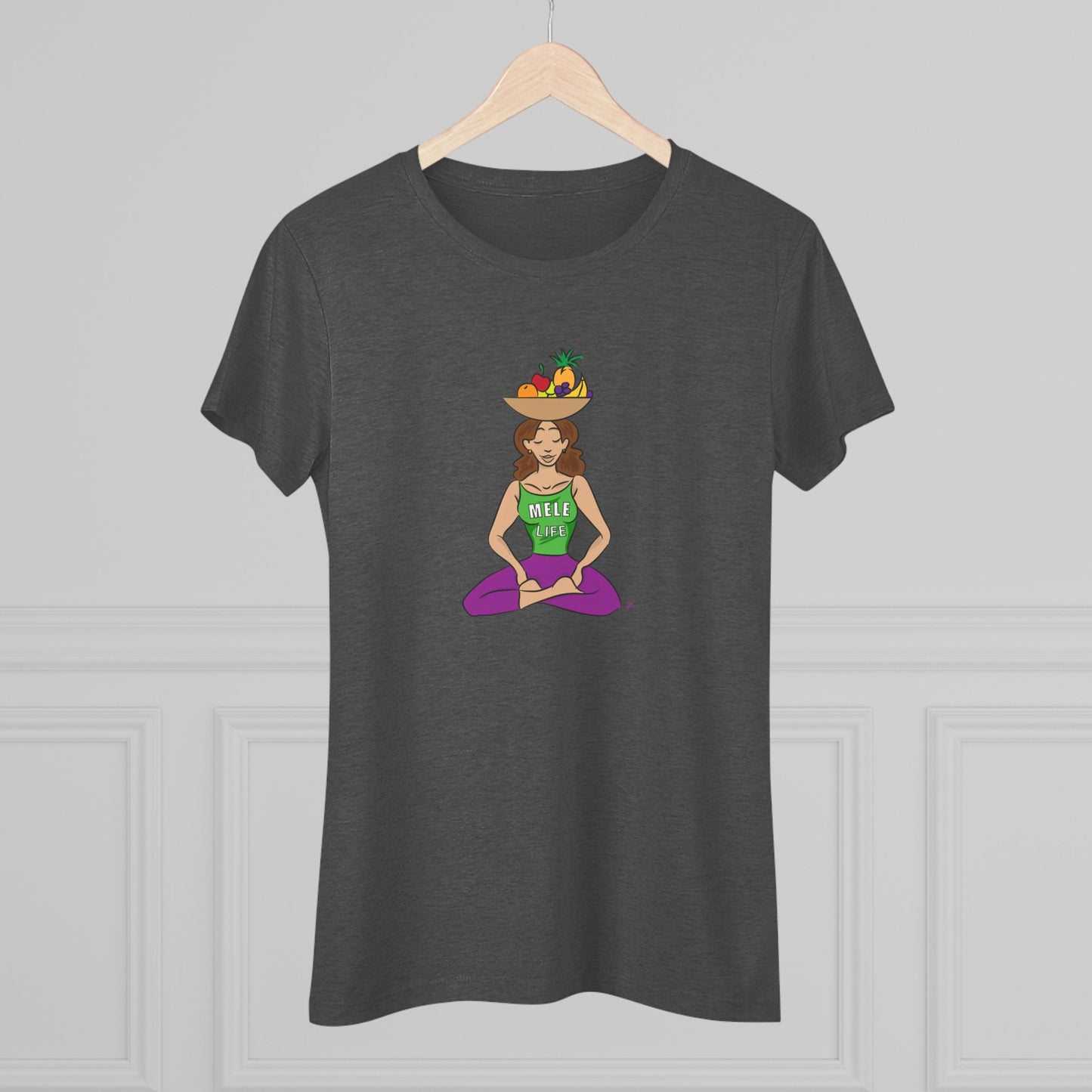 Women's Triblend Tee - Yoga Lady 1