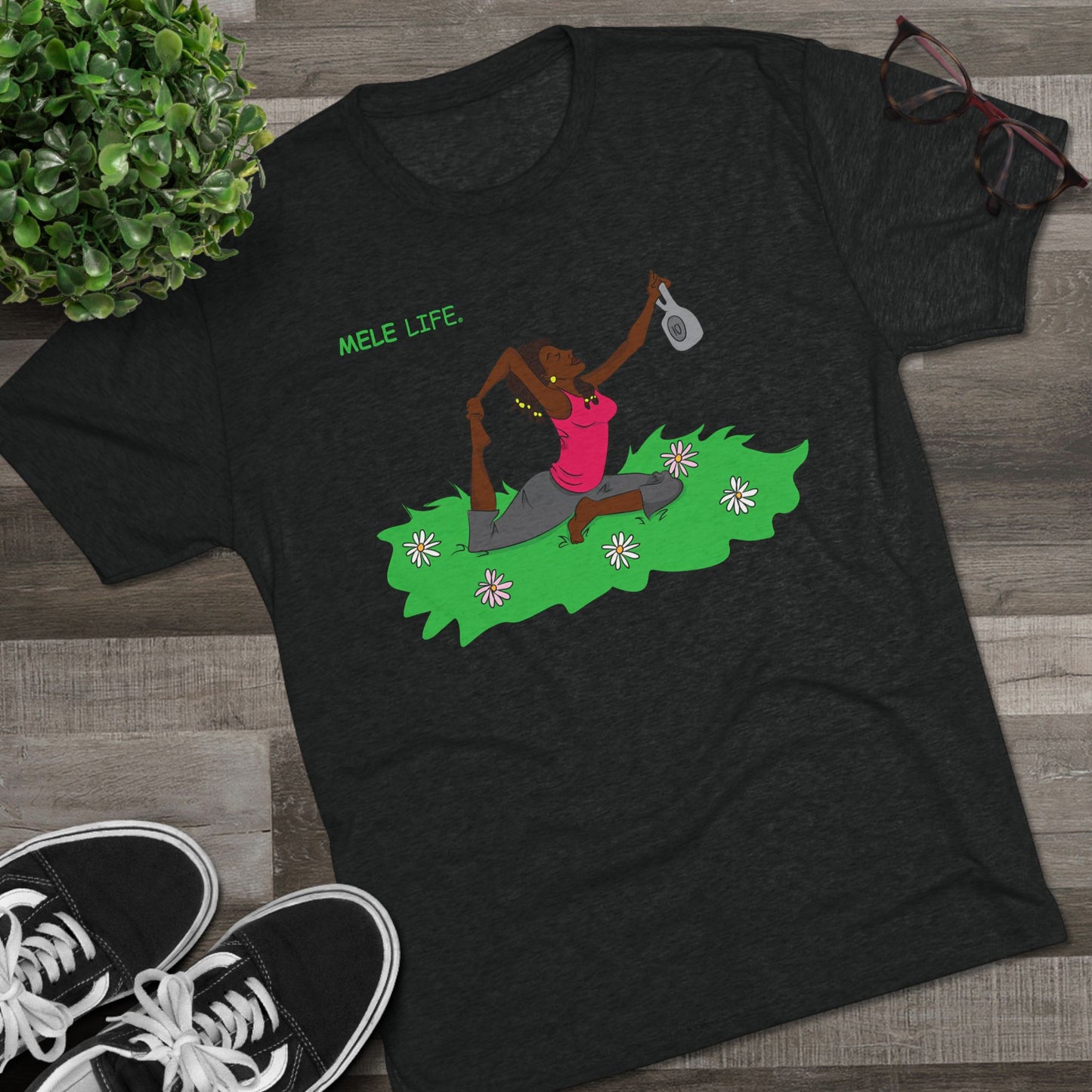 Triblend Tee (unisex) - Yoga Lady2